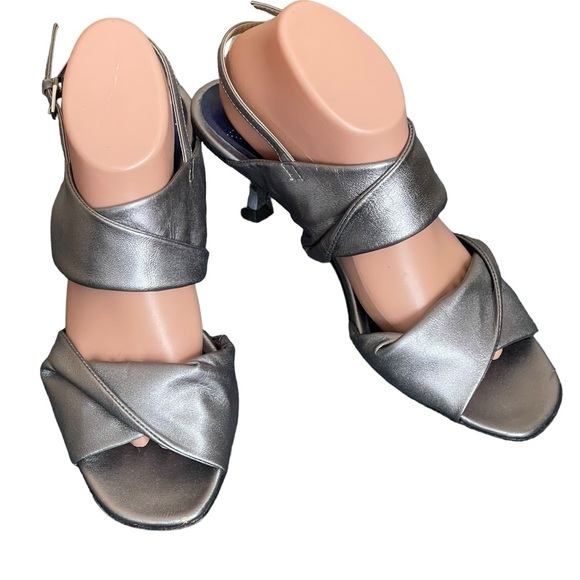 VALENTINA Rangoni Firenze grey heels size 9.5 M - Picture 1 of 12